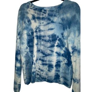100% Indigo Dyed Cashmere Sweater, M/L